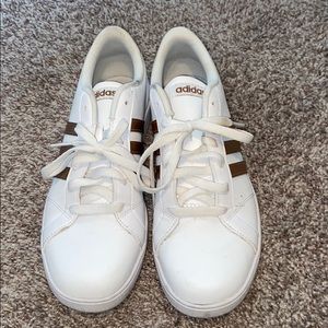 Adidas tennis shoes worn only twice.